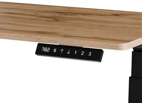 Masă PC cu Înălțime reglabilă electric Fega Long 150 (Alb + Negru) . 1103354