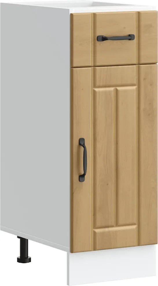 vidaXL Dulap de bază de bucătărie „Lucca” din lemn de stejar artizanal