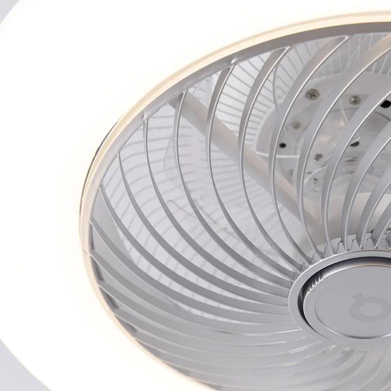 Design ventilator de tavan argintiu reglabil - Clima