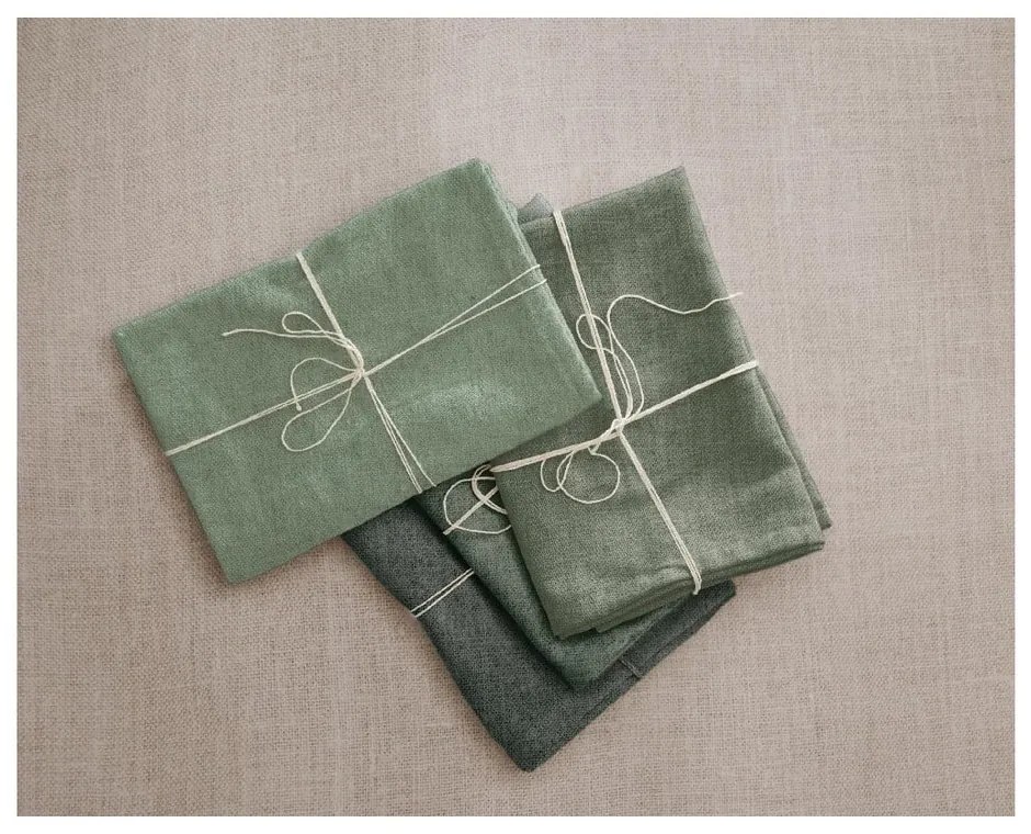 Set 4 șervețele textile Really Nice Things Green Gradient, lățime 40 cm