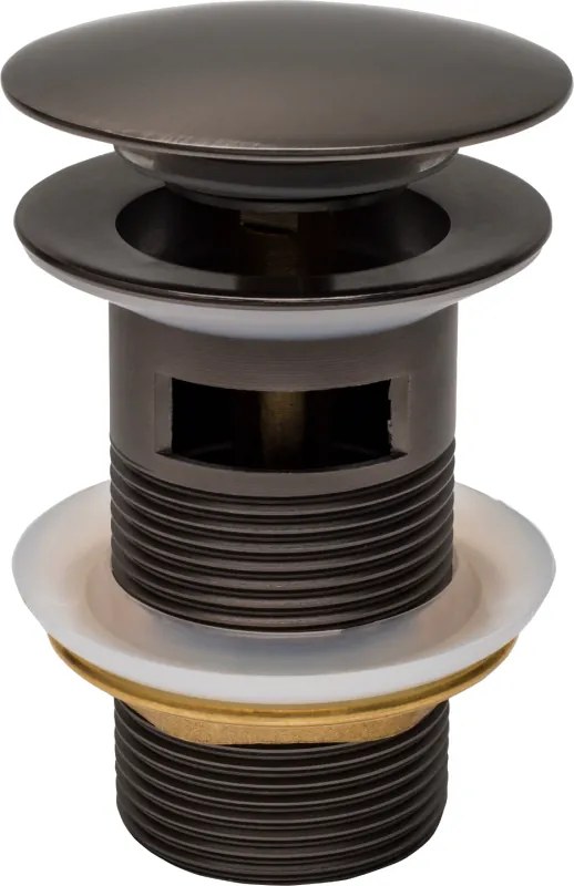 Mexen click-clack rotund cu preaplin, grafit - 79920-66