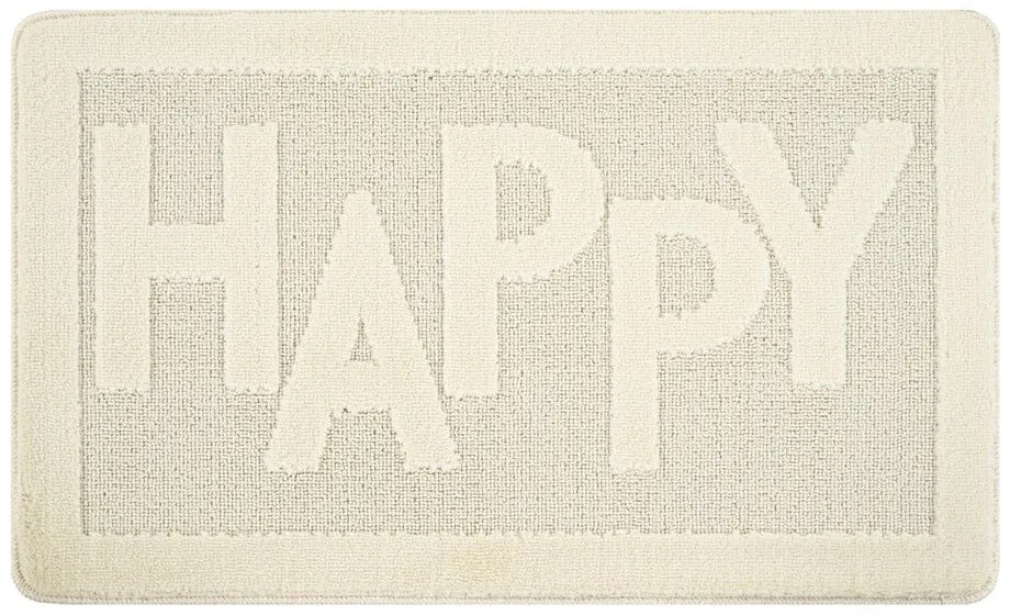 Covoraș de baie crem 60x100 cm Happy – Foutastic