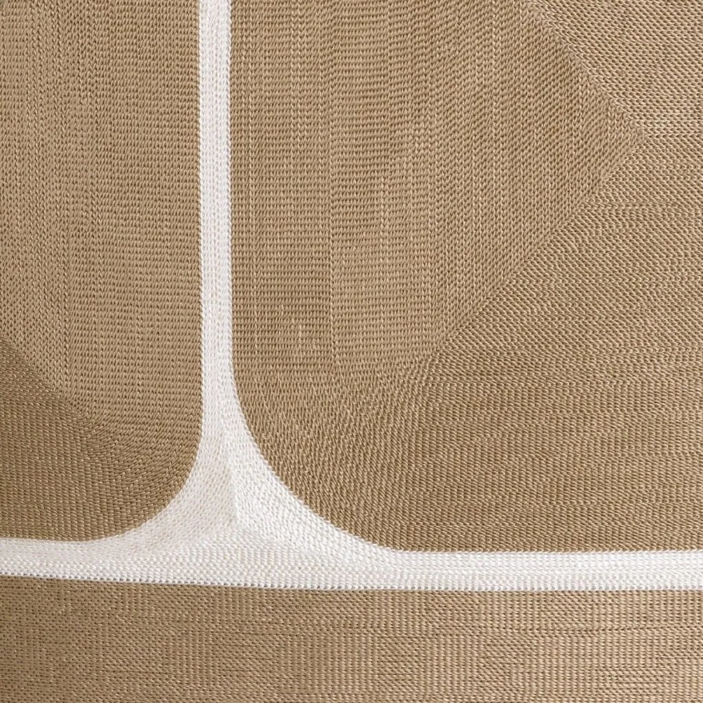 Perna decorativa design LUX Sabrosa 50x50cm, bej/ alb