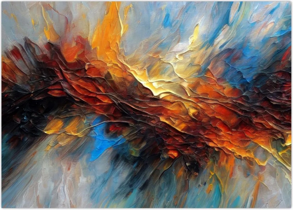 Tablou - Textura culorii (70x50 cm)