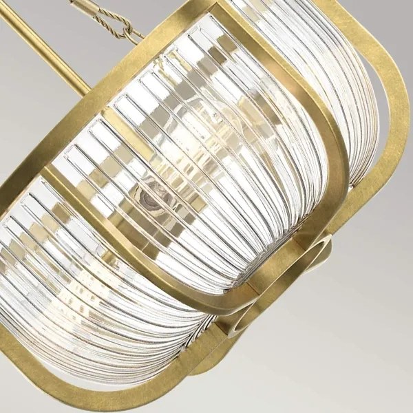 Quintiesse QN-ROUX3-NBR - Candelabru ROUX pe lanț, 3xE27/60W/230V, auriu