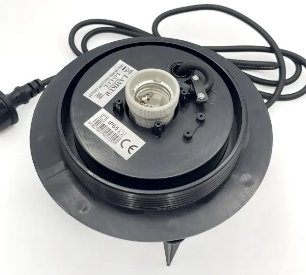 Lampă decorativă de exterior LUMISTONE 1xE27/15W/230V IP65 Ø 38 cm