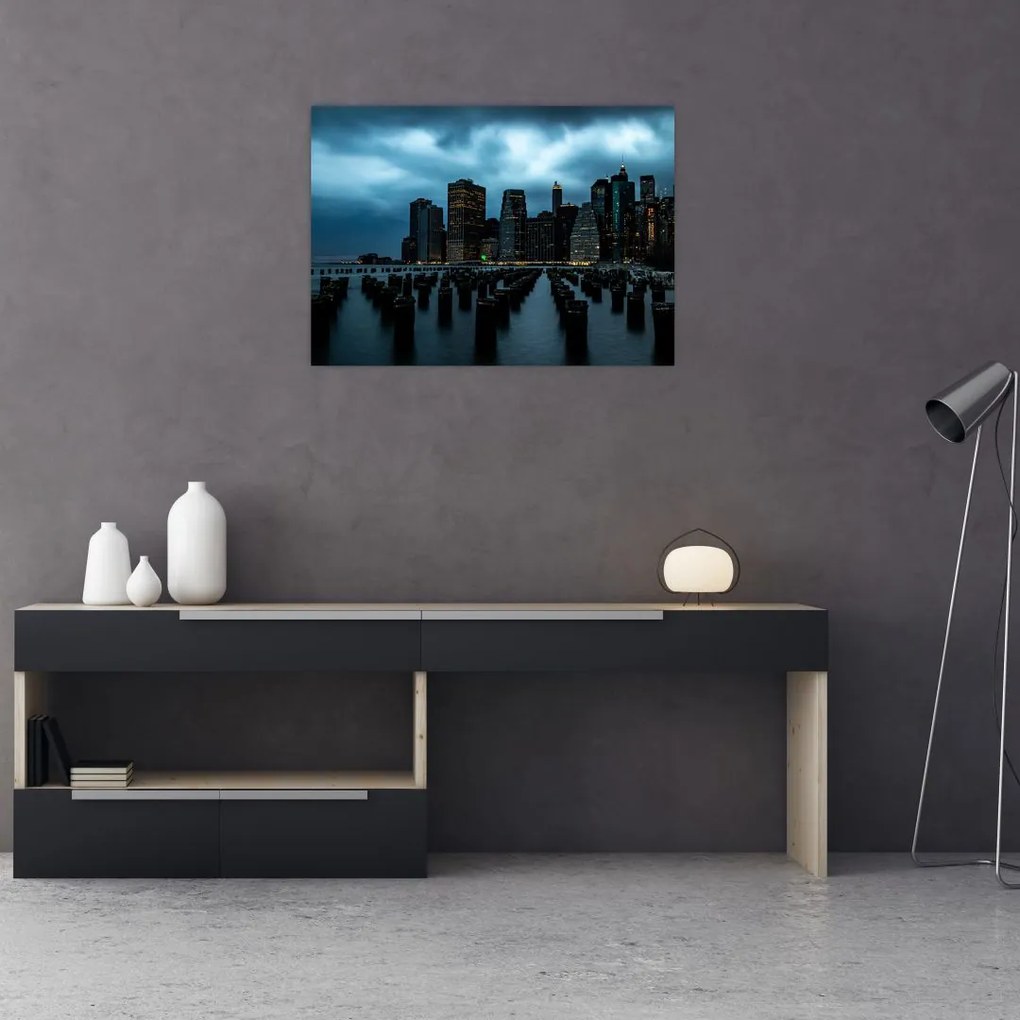 Tablou - Privire spre Zgârâie nori din New York (70x50 cm)