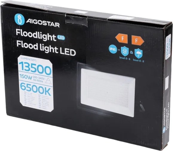 Aigostar - Proiector LED/150W/230V 6500K IP65 negru