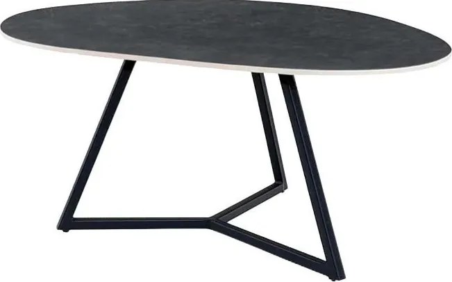 Masuta de cafea cu blat ceramic gri MARVELOUS 70cm