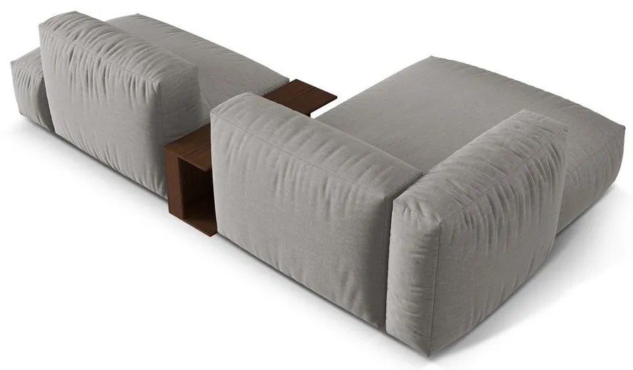 Colțar modular gri deschis (cu colț pe partea stângă ) Martina – Micadoni Home