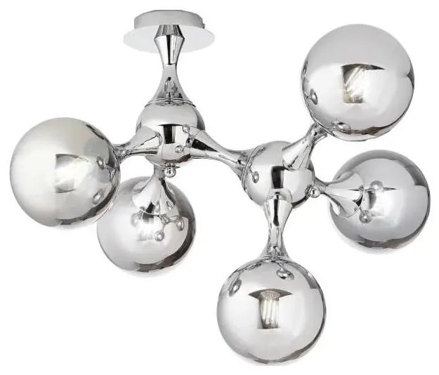 Lustră aplicată Ideal Lux NODI 5xE14/28W/230V crom lucios