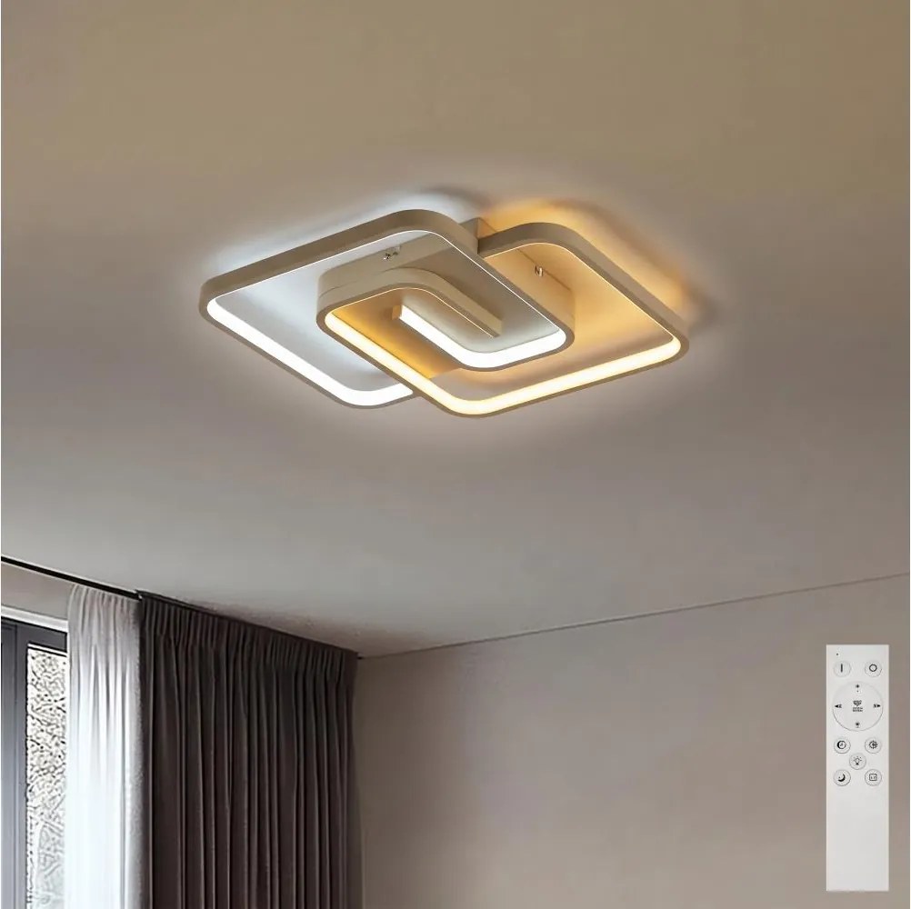 BRILAGI - Plafonieră LED dimabilă VELO LED/64W/230V 48x48 cm bej + telecomandă