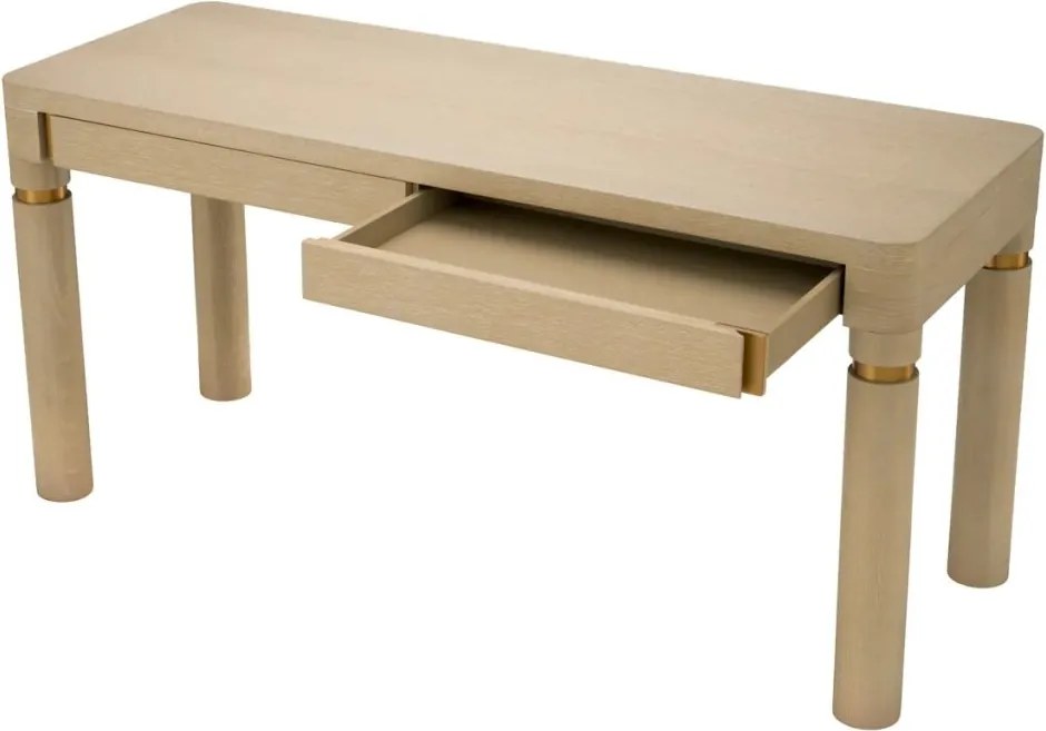 Birou modern design LUX Carmel, stejar albit