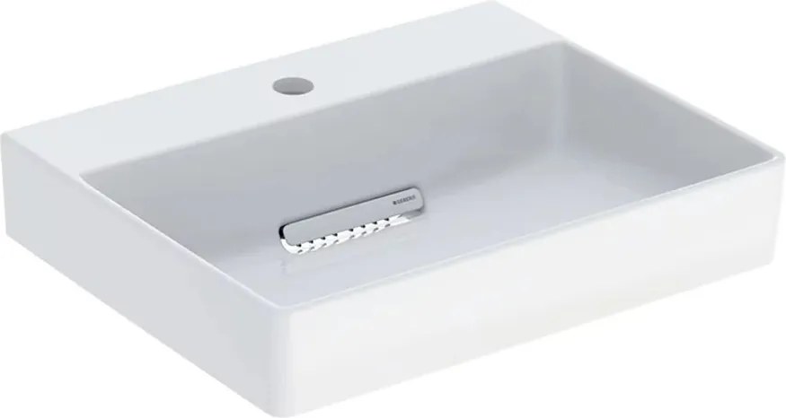 Lavoar pe mobilier Geberit One cu scurgere speciala 50 cm alb cu orificiu baterie