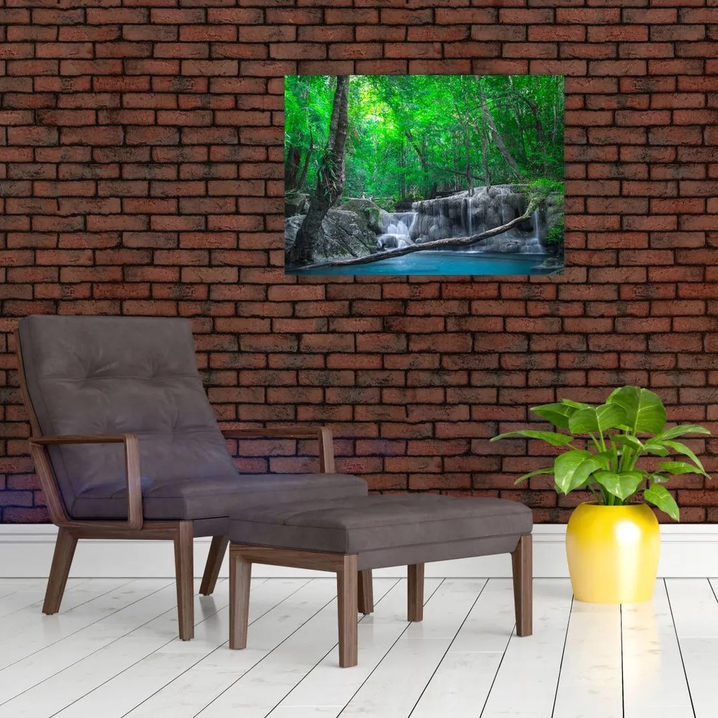 Tablou - Cascada Erawan, Kanchanaburi, Thailanda (70x50 cm)