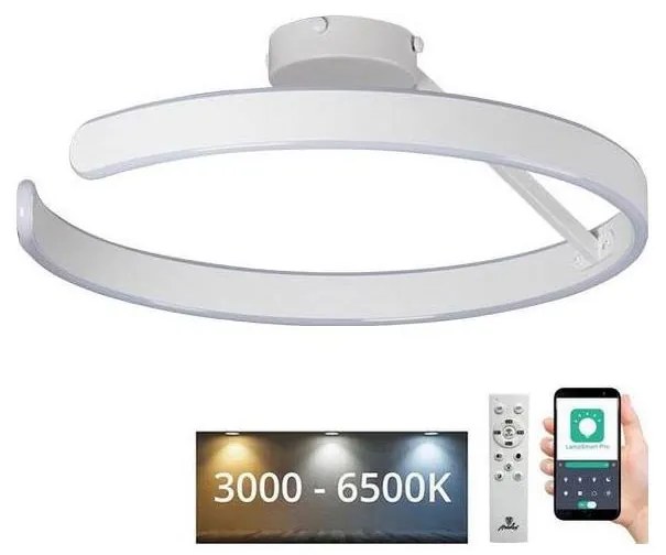 Lustră LED dimabilă aplicată LED/72W/230V 3000-6500K alb + telecomandă