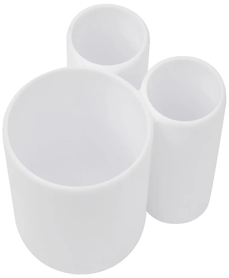 Suport pentru periuța de dinți alb din plastic Touch – Umbra