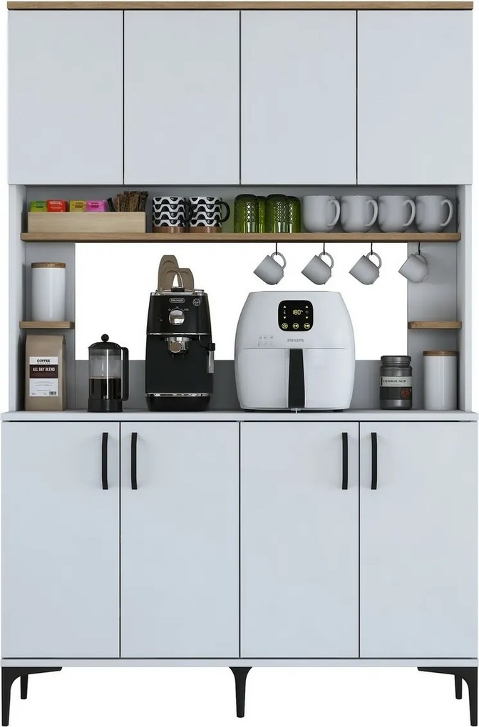 Dulap Jevy Walnut and White