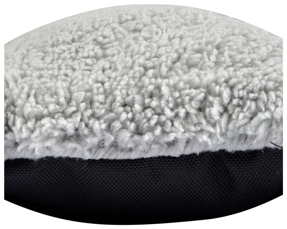 Pătură neagră pentru câini din sherpa 50x80 cm – Love Story