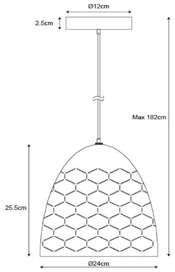Lustră pe cablu GALLA 1xE27/60W/230V albă Lucide 43408/24/31