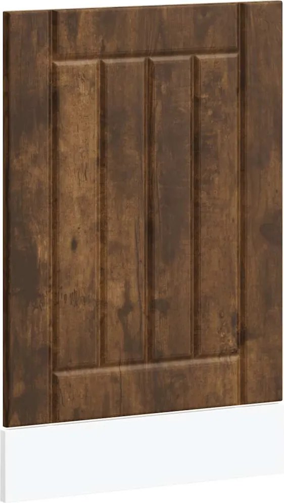 vidaXL Panou pentru mașină spălat vase "Lucca" Lemn stejar afumat