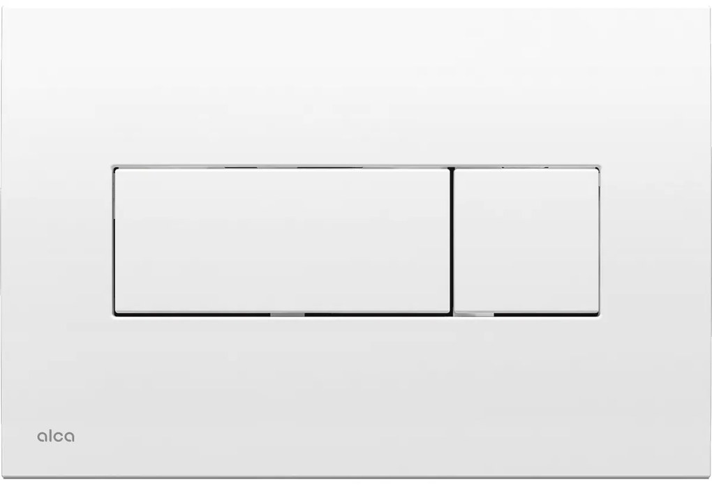 Clapeta de actionare, Alcadrain, Basic, M370, cu doua volume, alb lucios