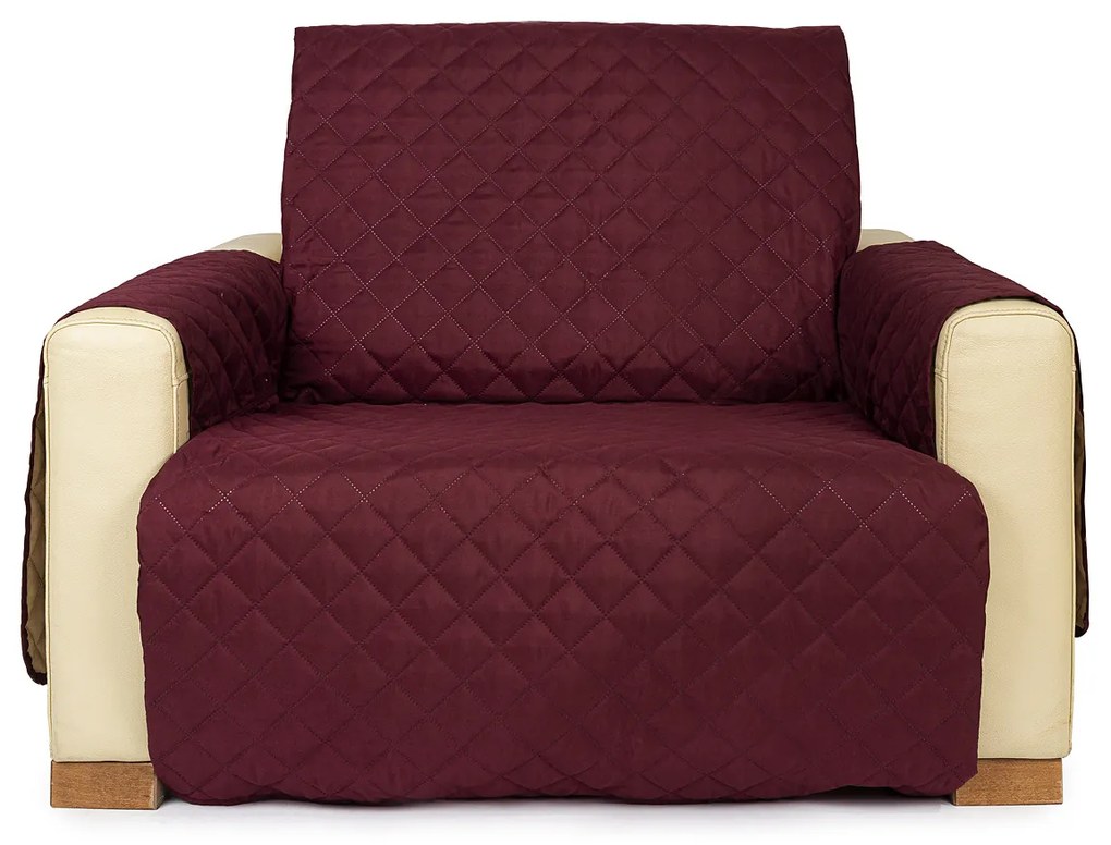 Cuvertură fotoliu 4Home Doubleface , bordo/bej, 60 x 220 cm, 60 x 220 cm