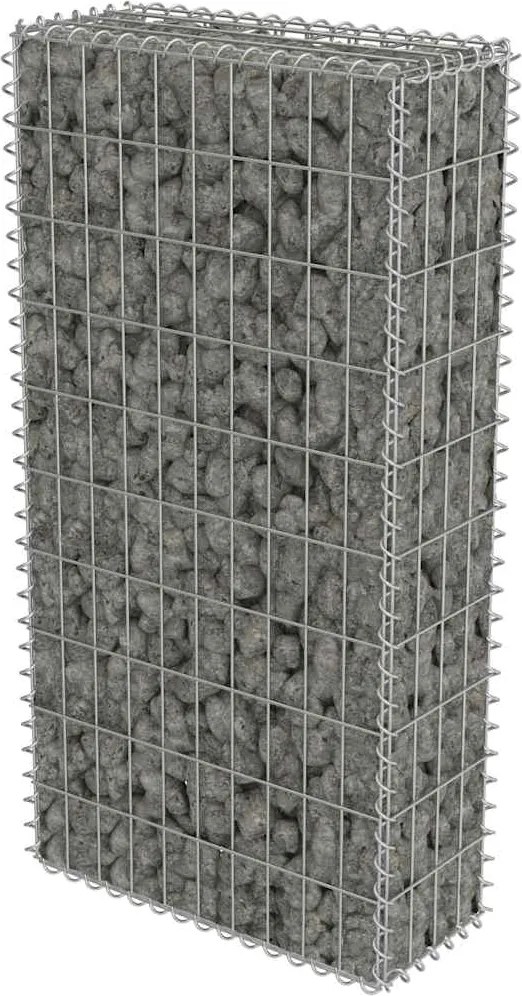 vidaXL Perete gabion cu capace, 50 x 20 x 100 cm, oțel galvanizat