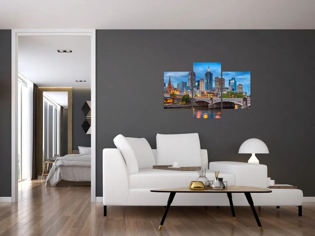 Tablou cu orașul Melbourne (90x60 cm)
