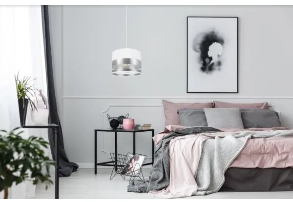 Lustră pe cablu MILO 1xE27/60W/230V argintie