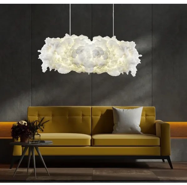 Candelabru pe cablu SERENE 2xE27/40W/230V, alb