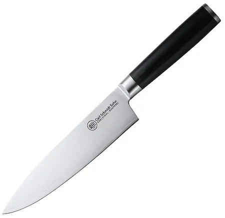 Cutit bucatar sef otel damask HRC 60 Konstanz, Carl Schmidt Sohn  20 cm, maner negru 071196