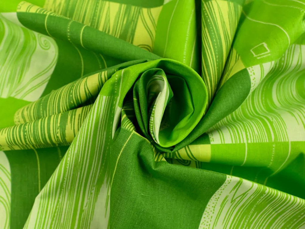 Lenjerie de pat bumbac SONKA verde Dimensiune lenjerie de pat: 70 x 90 cm | 140 x 200 cm