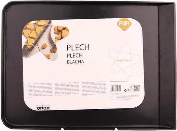 Orion Tavă de copt cu suprafaţă antiaderentă 44,5 x 32,5 cm