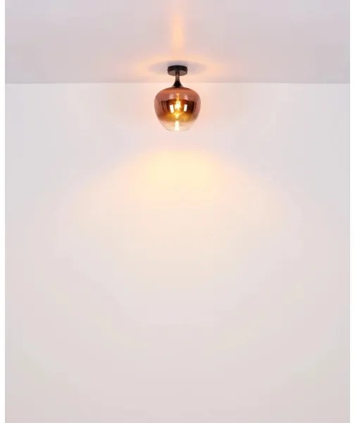 Plafonieră Globo 15548DG MAXY 1xE27/40W/230V cupru