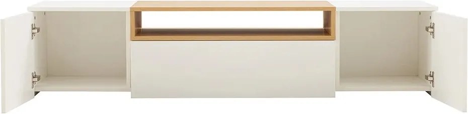 Comoda TV suspendata LOFT 160cm natur/ alb