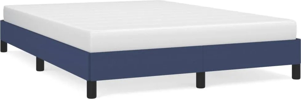 vidaXL Cadru de pat fără saltea, albastru, 140x200 cm, textil