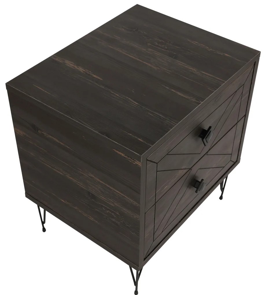 Măsuță de noptieră Luna Dark Brown