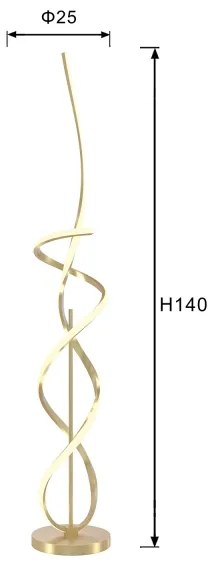 Lampadar LED ONLI KIRA LED/31W/230V 4000K auriu