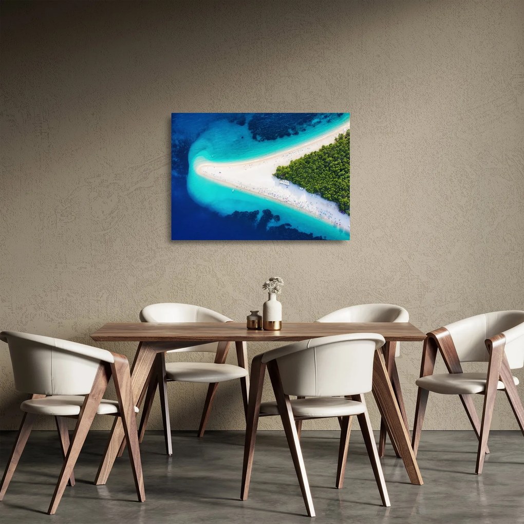 Tablou pe sticlă - Insula Hvar, Croația (70x50 cm)