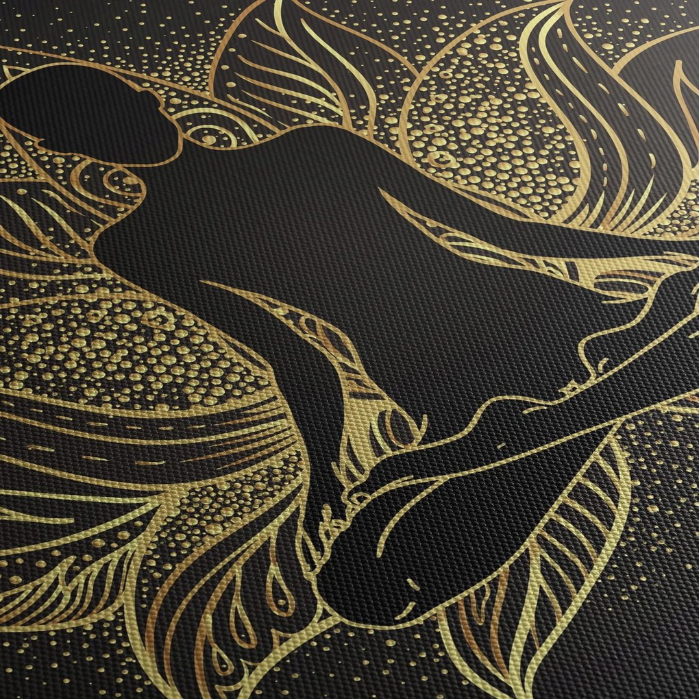 Tablou - Silueta într-o floare de lotus (90x60 cm)