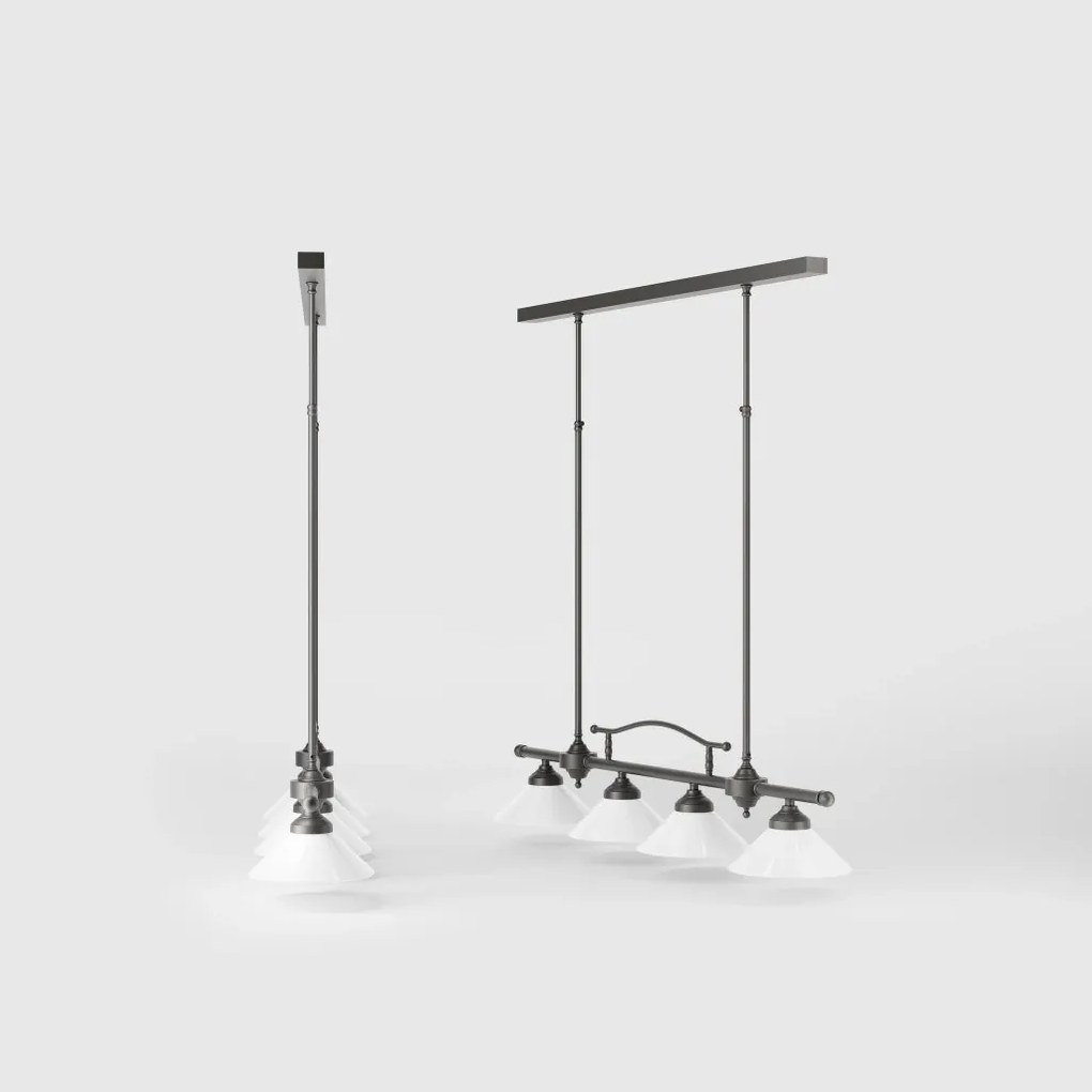 Lustra din alama cu inaltime reglabila Sofia 4L