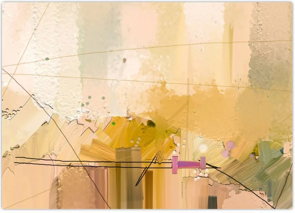 Tablou - Abstract, pictură în ulei (70x50 cm)