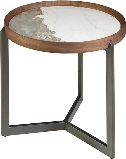 Masuta laterala deosebita design LUX Walnut-Marble