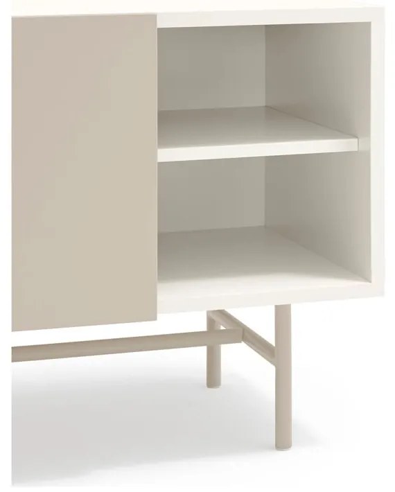 Comodă TV bej-crem 180x56 cm Nube – Teulat