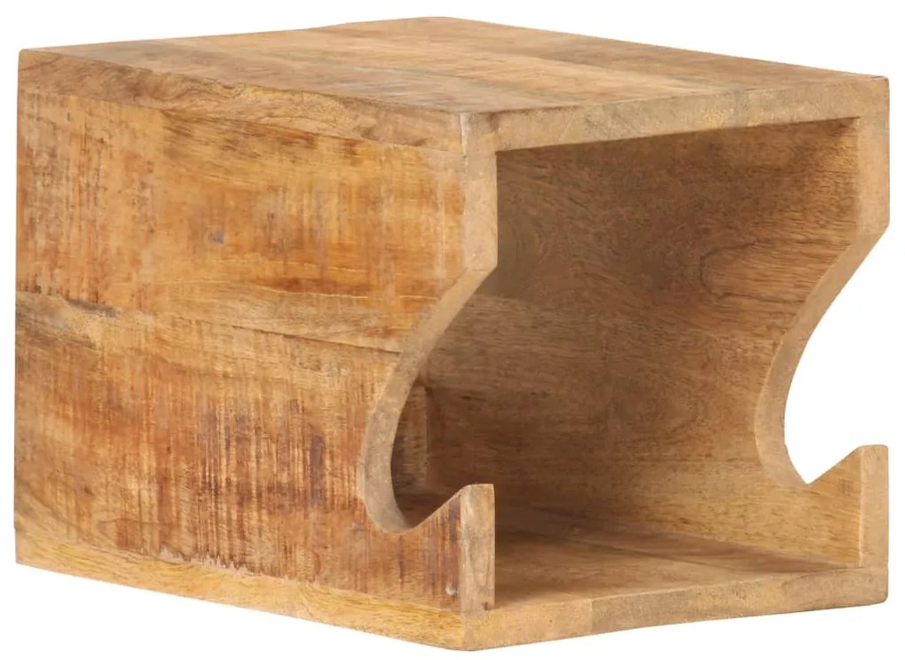 Suport bicicleta de perete, 35x25x25 cm, lemn masiv mango brut 1, Lemn masiv de mango nefinisat