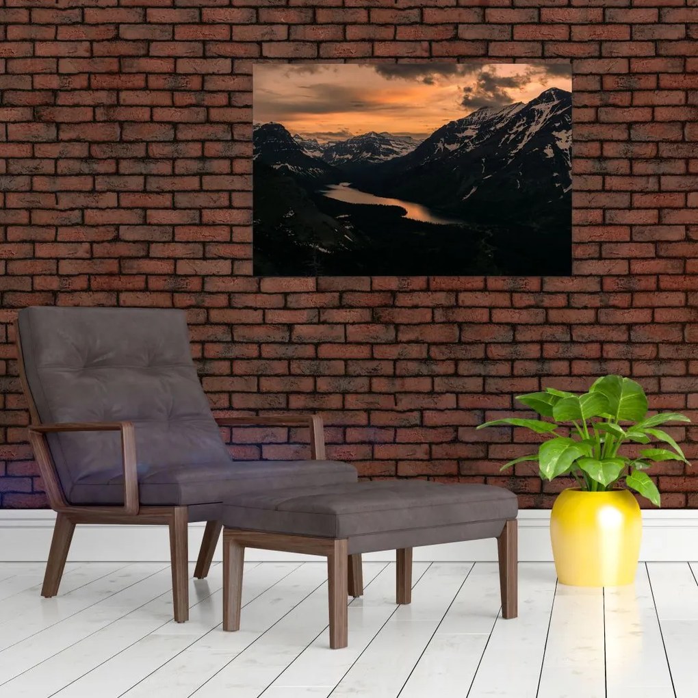 Tablou - Lac între munți (90x60 cm)