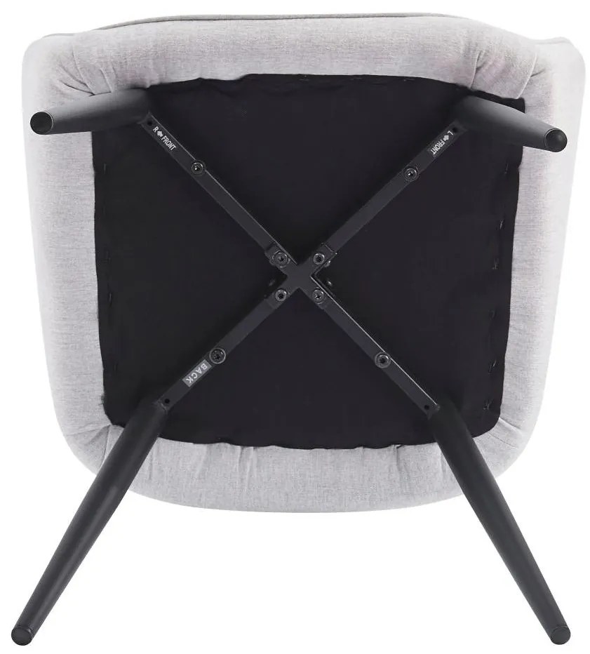 Fotoliu design Oskarsi (Gri deschis+ Negru) . 1097106