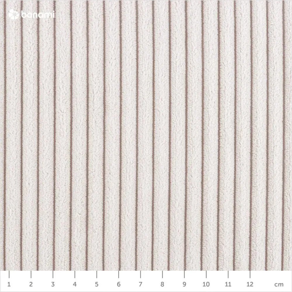 Șezlong bej cu tapițerie din catifea reiată (cu colț pe partea dreaptă) Chic Charlotte – Miuform