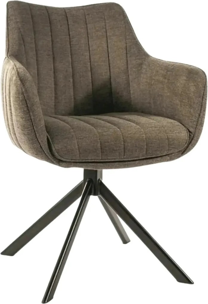 Scaun rotativ AZALIA, verde olive/negru, stofa clasica/metal, 61x44x86